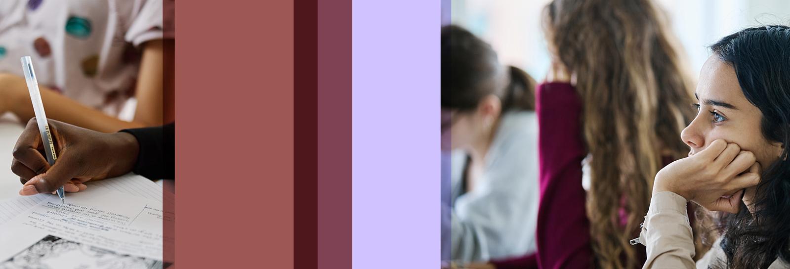 Upper Secondary students working